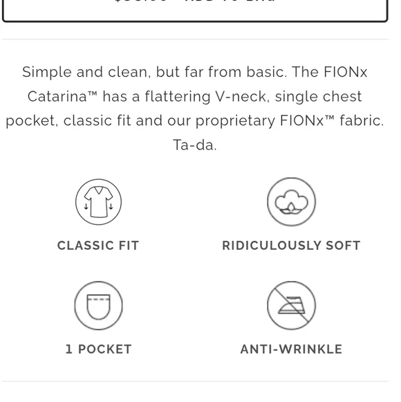 FIGS Catarina One-Pocket Scrub Top Women's Size Medium Regular Black - Picture 11 of 11